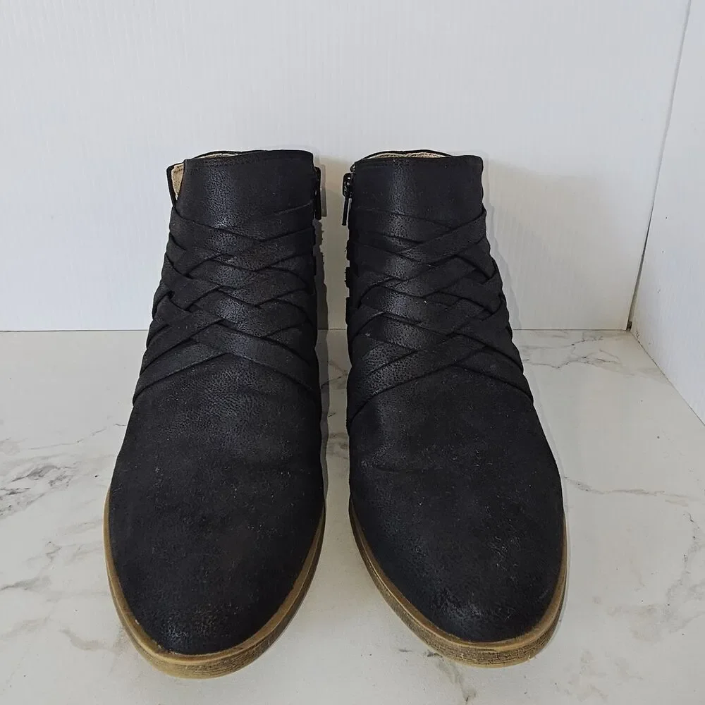 LifeStride Women's Black Prairie Booties Shoes Size 9.5M